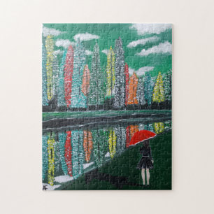 Puzzle Peinture de réflexion d'automne par Alfred Fox