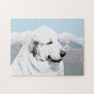 Puzzle Peinture des Pyrénées - Art original du chien