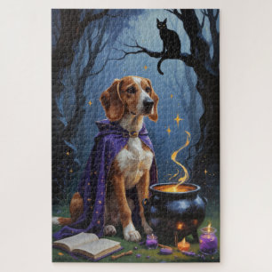 Puzzle Peinture d'Halloween Whimsical Chien d'Afghanistan