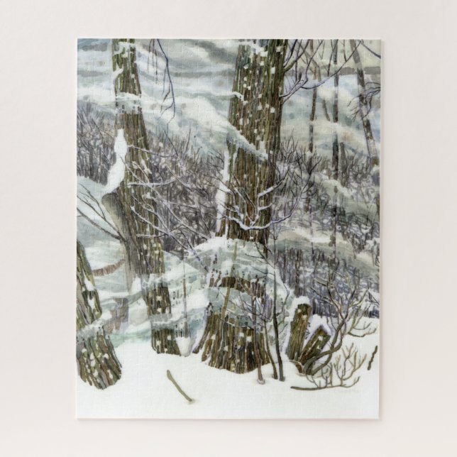 Puzzle Peinture d'hiver (Vertical)