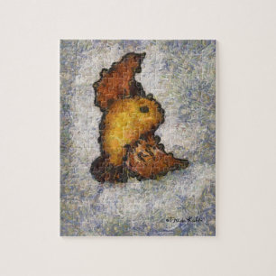 Puzzle Peinture d'oiseaux à la Frida Kahlo Monet