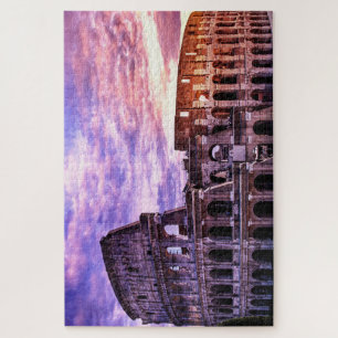 Puzzle Peinture du Colisée à Rome au coucher du soleil