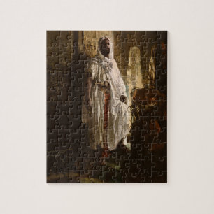 Puzzle Peinture en chef maure africaine Portrait