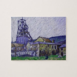 Puzzle Peinture en pastel molle "grand puits", Blaenavon,