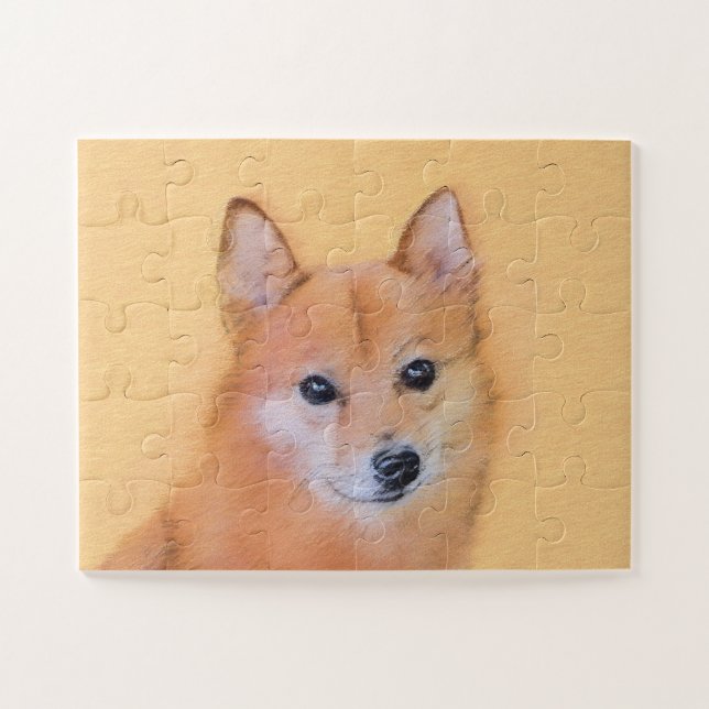 Puzzle Peinture finlandaise Spitz - Jote Original Chien A (Horizontal)