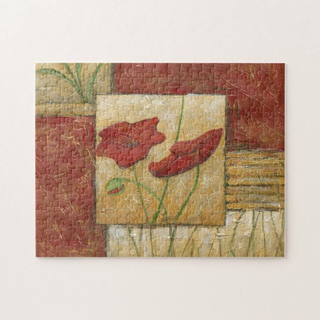 Puzzle Peinture florale avec traits de pinceau visibles (Horizontal)