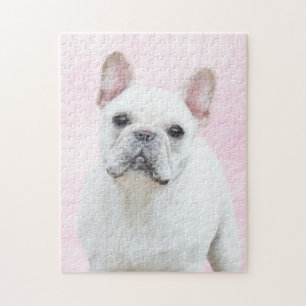 Puzzle Peinture française de Bulldog (Crème/Blanc)
