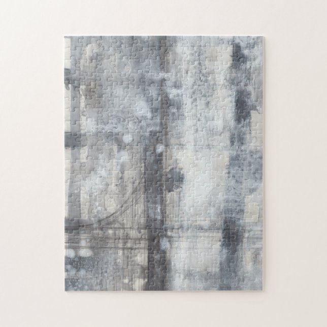 Puzzle Peinture gris contemporaine (Vertical)
