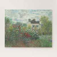 Peinture impressionniste du jardin de l'artiste Re