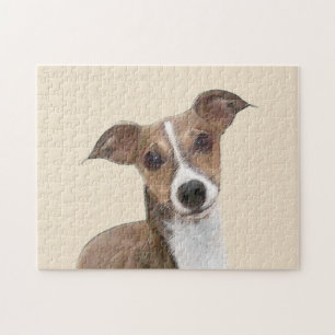 Puzzle Peinture italienne Greyhound - Cute Original Chien