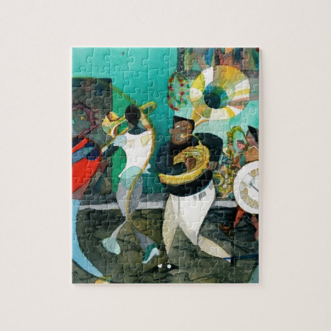 Puzzle Peinture "jazz de musique de la Nouvelle-Orléans " (Vertical)