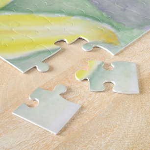 Puzzle Peinture Lily jaune en acrylique