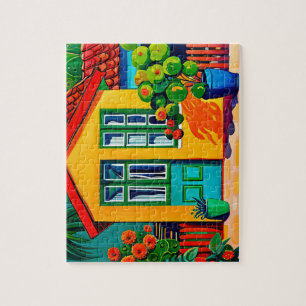 Puzzle Peinture lumineuse et vive de la maison