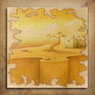 Puzzle Peinture Motif Aventure "The Edge of the World"
