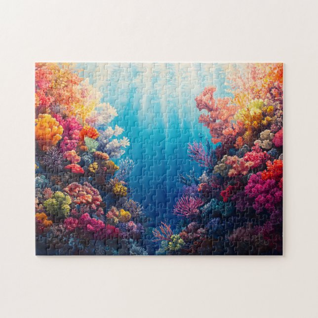Puzzle Peinture numérique couleur Coral Reef (Horizontal)