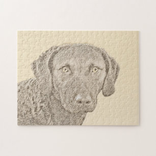 Puzzle Peinture originale de chien par Retriever de Chesa