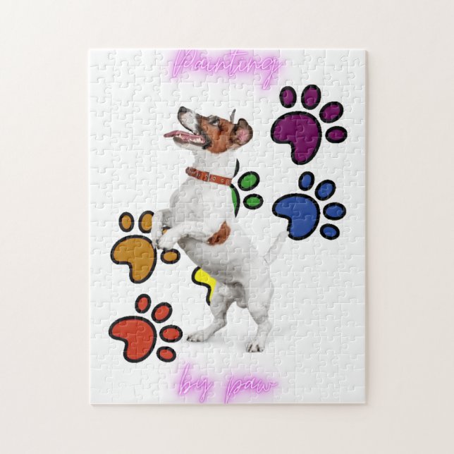 PUZZLE "PEINTURE PAR PAW' PUZZLE. (Vertical)