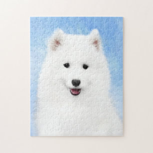 Puzzle Peinture Samoyed Puppy - Jolie Art Original Chien