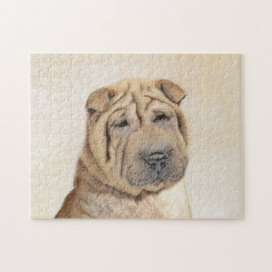 Puzzle Peinture Shar Pei - Cute Original Chien Art