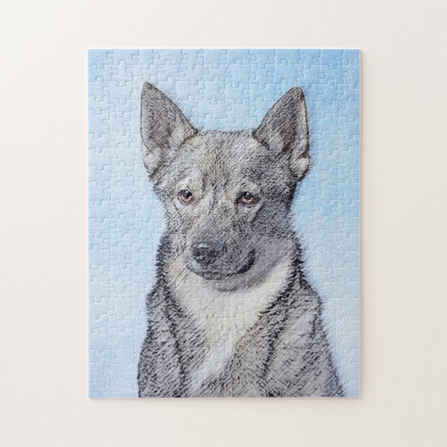 Puzzle Peinture Suédoise Vallhund - Cute Original Chien A (Vertical)