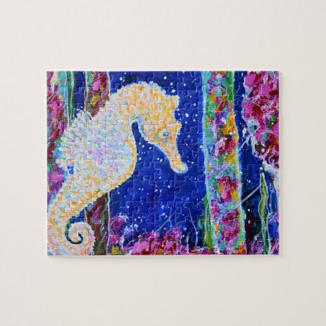 Puzzle Peinture sur hippocampe (Horizontal)