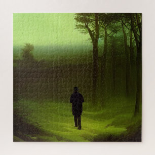 Puzzle Peinture sur les forêts vertes