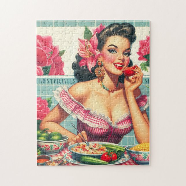 Puzzle Peinture vintage en latina (Vertical)
