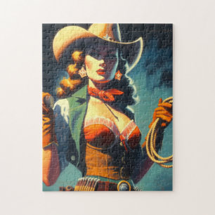 Puzzle Peinture vintage pour fille