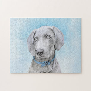 Puzzle Peinture Weimaraner - Joli art original chien