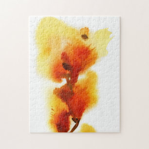 Puzzle Peintures florales abstraites 2 d'aquarelle