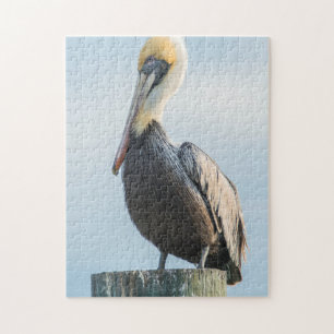 Puzzle Pelican perché sur le pylône