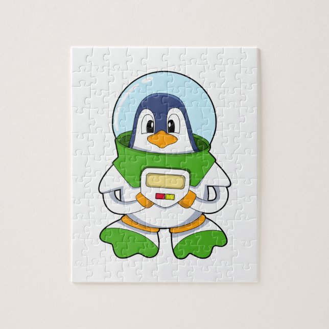 Puzzle Penguin en astronaute costume (Vertical)