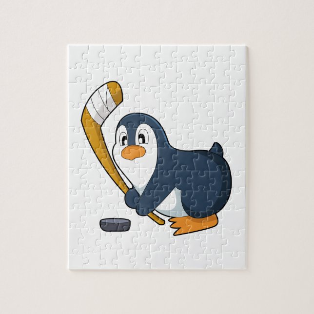 Puzzle Penguin Hockey sur glace bâton de hockey sur glace (Vertical)