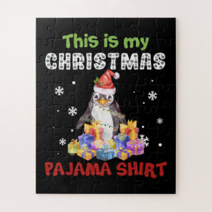 Puzzle Penguin Voici Ma Chemise De Pyjama De Noël