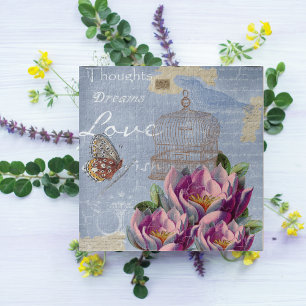 Puzzle Pensées de l'amour victorien Rêves Papillon Cage à