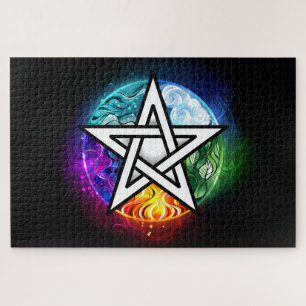 Puzzle pentagramme du Wiccan