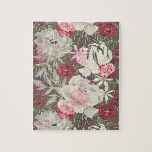 Puzzle Peonies rose rose fleurs fleurs jardin fleurie bou