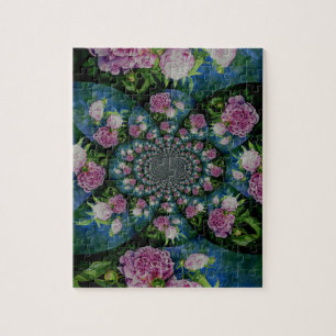 Puzzle Peony mandala