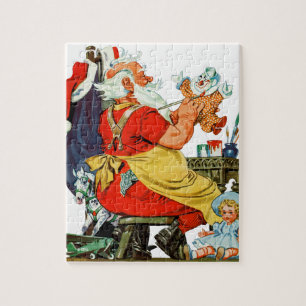 Puzzle Père Noël au travail