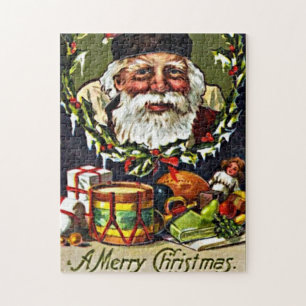 Puzzle Père Noël avec des cadeaux pour Noël