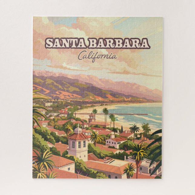Puzzle Père Noël Barbara Beach Côte Centrale Californie R (Vertical)