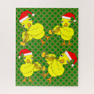 Puzzle Père Noël Casquette Trumpet Chick