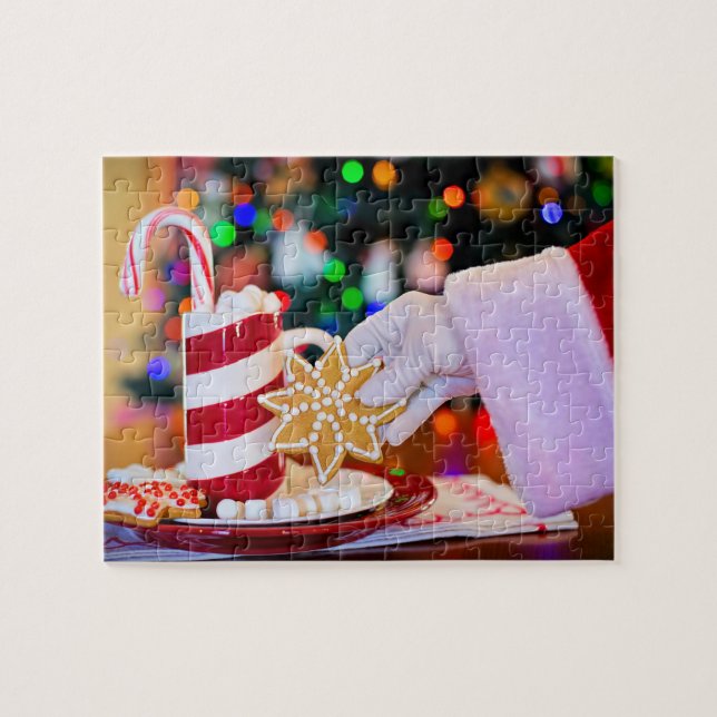 Puzzle Père Noël Cookies Fêtes de Noël Fête saisonnière (Horizontal)