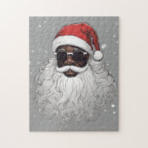Père Noël noire afro-américaine cool