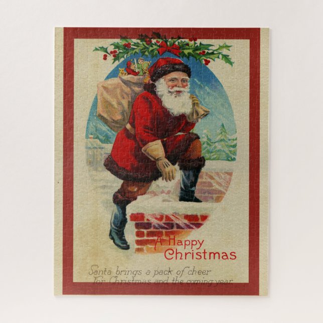 Puzzle Père Noël vintage (Vertical)