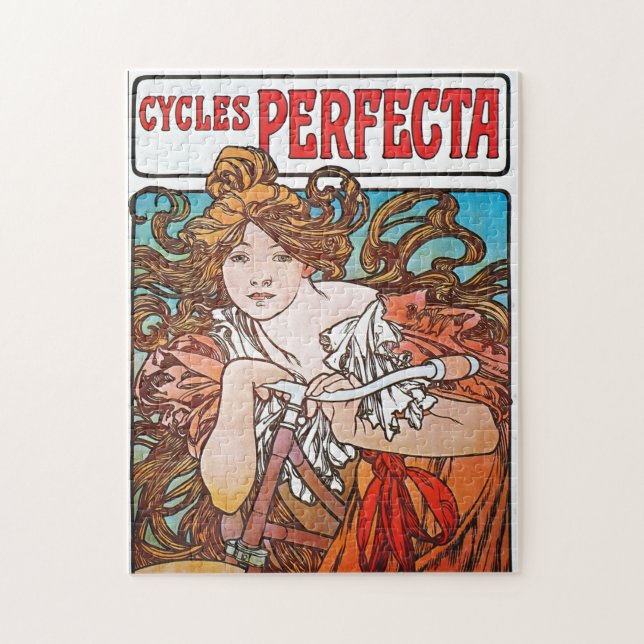 Puzzle Perfect Cycles Alphonse Mucha Art Nouveau (Vertical)