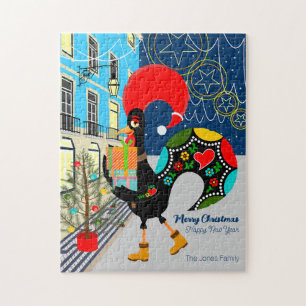 Puzzle Période de courses de Noël avec le Rooste portugai