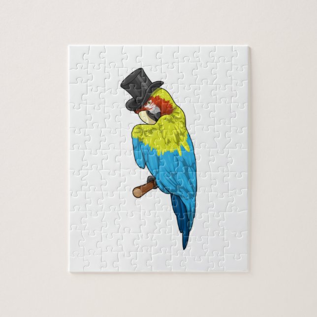 Puzzle Perroquet avec cylindre (Vertical)