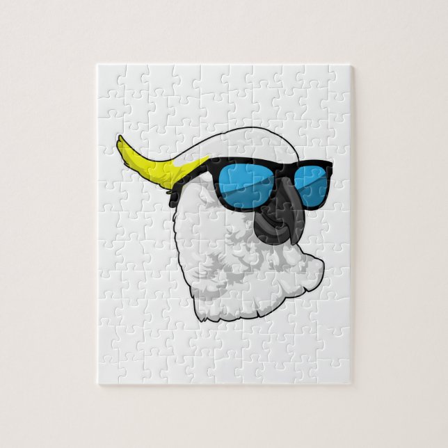 Puzzle Perroquet avec lunettes de soleil (Vertical)