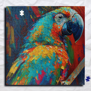 Puzzle Perroquet coloré Abstrait